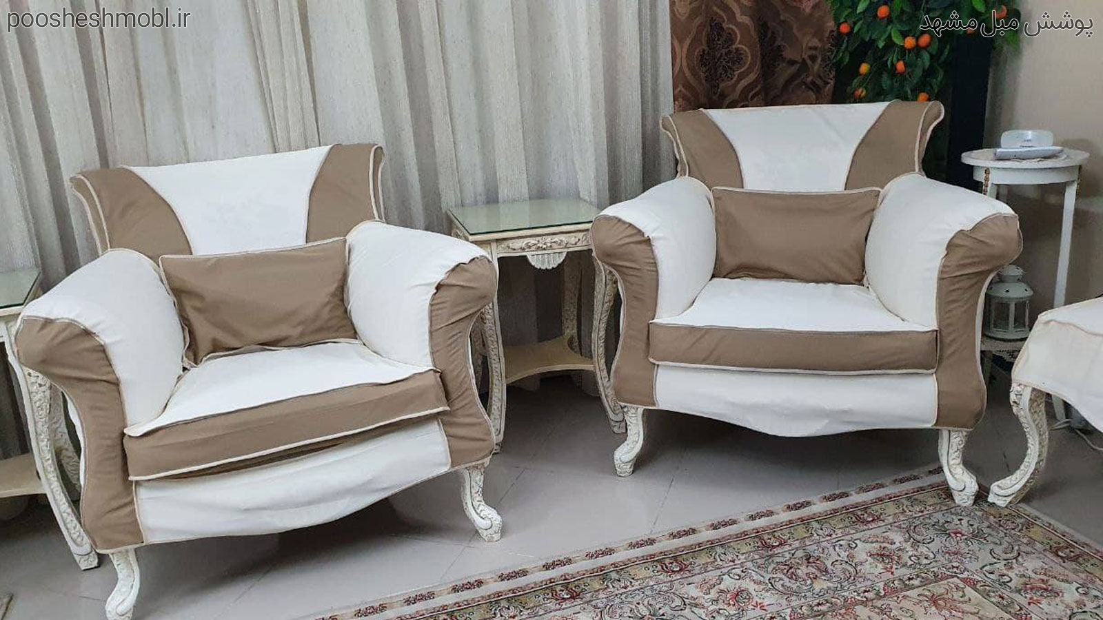 پارچه ای دورنگ ساده